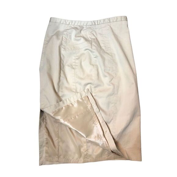 Express Design Studios tan straight pencil skirt - Picture 3 of 10